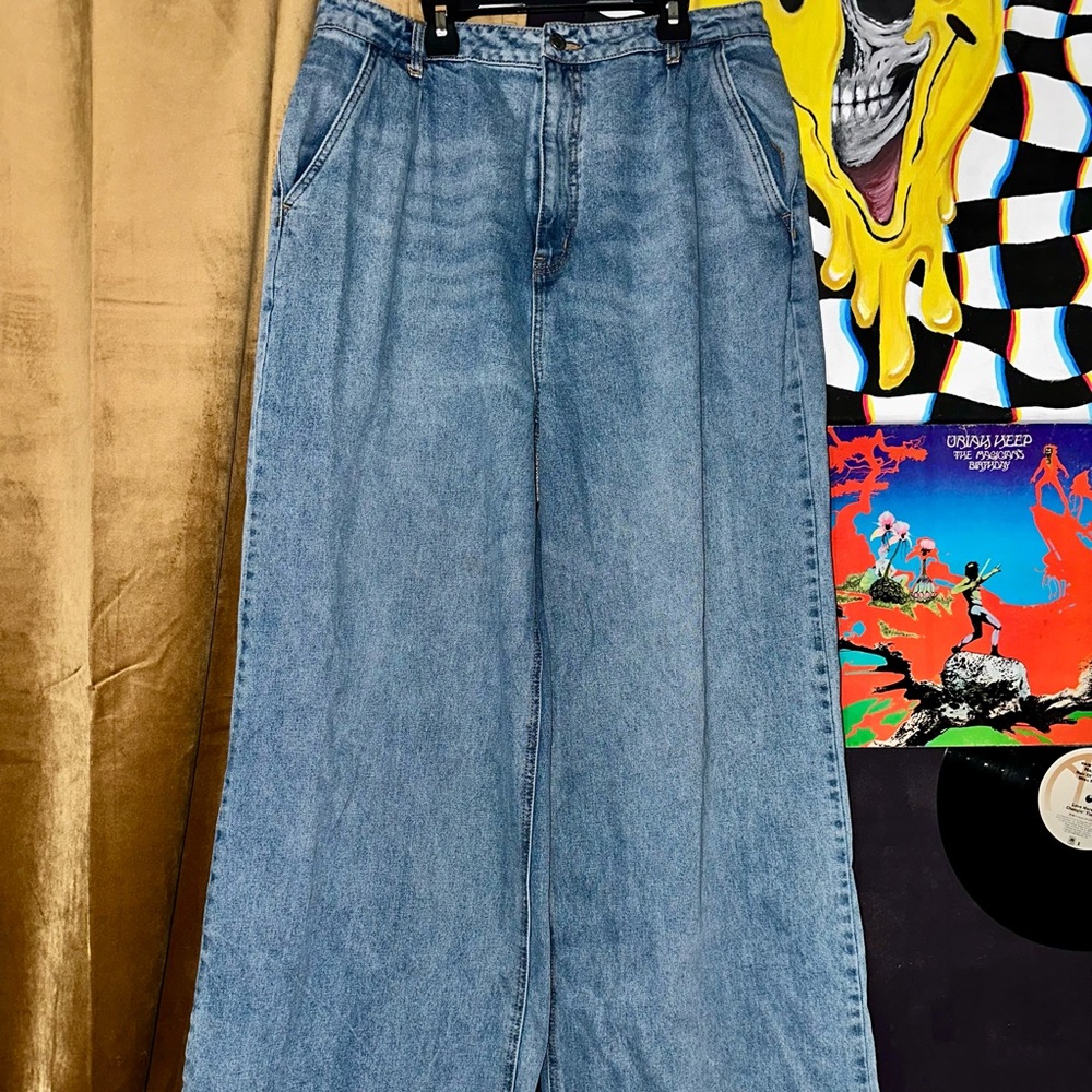 AFRM Relaxed Fit Blue Jeans